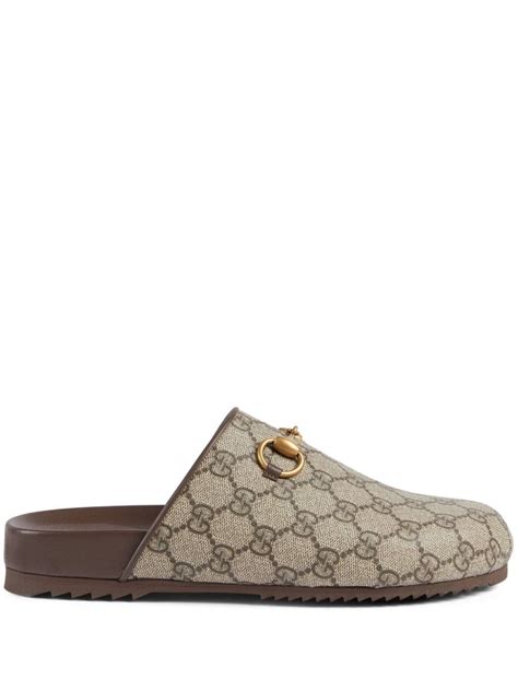 slippers gucci pelo uomo|gucci slippers farfetch.